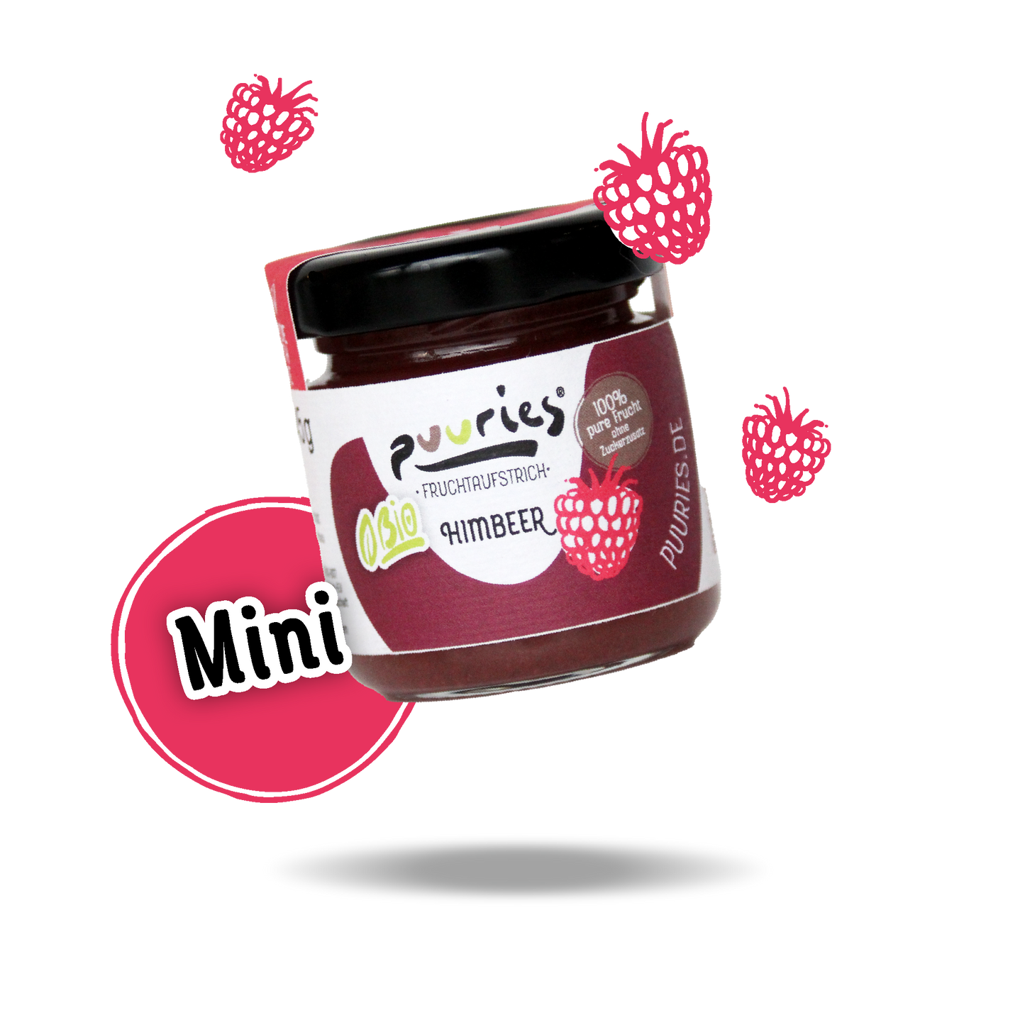 Mini puuries®  Bio-Fruchtaufstrich Himbeer